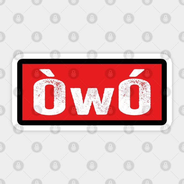 ÒwÓ OwO Emoticon Emoji Funny Original Sticker by Mas To